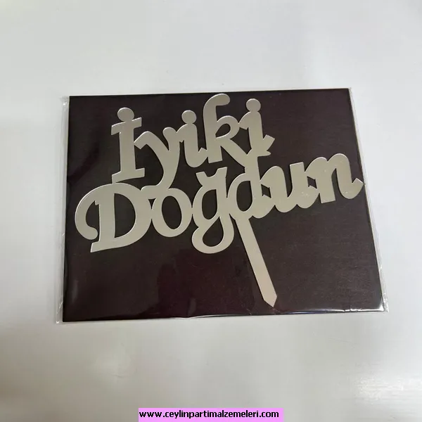 İyi Ki Doğdun Pleksi Pasta Süsü